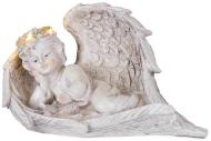 MagicHome Dekorácia , Anjel v krídlach, polyresin, na hrob, solar - cena, porovnanie