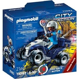 Playmobil 71092 Policajná rýchlostná štvorkolka