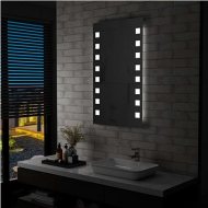 Shumee Kúpeľňové nástenné zrkadlo s osvetlením LED 60 x 100 cm - cena, porovnanie