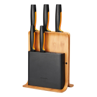 Fiskars Functional Form Bambusový blok s piatimi nožmi 1057552 - cena, porovnanie