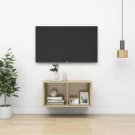 vidaXL Nástenná skrinka farba dubu sonoma 37x37x72 cm drevotrieska - cena, porovnanie
