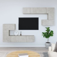 vidaXL Nástenná TV skrinka betónová sivá spracované drevo - cena, porovnanie