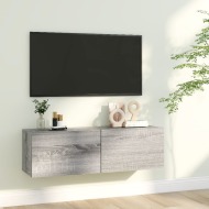 vidaXL Nástenná TV skrinka sivá sonoma 100x30x30 cm spracované drevo - cena, porovnanie