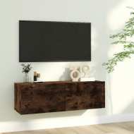 vidaXL Nástenná TV skrinka údený dub 100x30x30 cm spracované drevo - cena, porovnanie