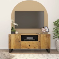 vidaXL TV skrinka 105x33,5x46 cm masívny mangovník a spracované drevo - cena, porovnanie