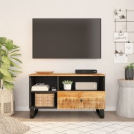 vidaXL TV skrinka 80x33x46 cm masívny mangovník a spracované drevo - cena, porovnanie