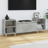 vidaXL TV skrinka betónová sivá 160x35x55 cm spracované drevo - cena, porovnanie