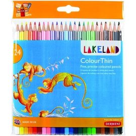 Derwent Lakeland ColourThin, šesťhranné 24 farieb