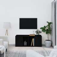 vidaXL TV skrinka čierna 100x35x40 cm spracované drevo - cena, porovnanie