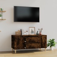 vidaXL TV skrinka dymový dub 102x44,5x50 cm spracované drevo - cena, porovnanie
