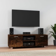 vidaXL TV skrinka dymový dub 120x40,5x35 cm spracované drevo - cena, porovnanie