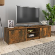 vidaXL TV skrinka dymový dub 140x40x35,5 cm spracované drevo - cena, porovnanie