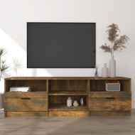 vidaXL TV skrinka dymový dub 150x33,5x45 cm spracované drevo - cena, porovnanie