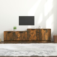 vidaXL TV skrinka dymový dub 158,5x36x45 cm spracované drevo - cena, porovnanie