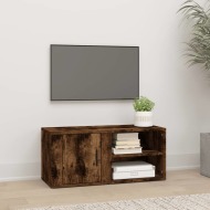 vidaXL TV skrinka dymový dub 80x31,5x36 cm spracované drevo - cena, porovnanie