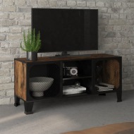 vidaXL TV skrinka hnedá 105x36x47 cm kov a MDF - cena, porovnanie