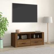 vidaXL TV skrinka hnedý dub 100x35x40 cm spracované drevo - cena, porovnanie