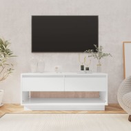 vidaXL TV skrinka lesklá biela 102x41x44 cm drevotrieska - cena, porovnanie