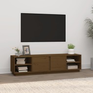 vidaXL TV skrinka medovo-hnedá 156x40x40 cm masívna borovica - cena, porovnanie
