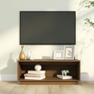 vidaXL TV skrinka medovo-hnedá 90x35x35 cm masívna borovica - cena, porovnanie