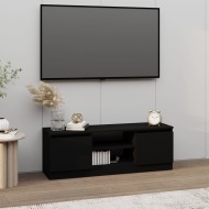 vidaXL TV skrinka s dvierkami čierna 102x30x36 cm - cena, porovnanie