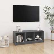 vidaXL TV skrinka sivá 104x33x41 cm borovicový masív - cena, porovnanie