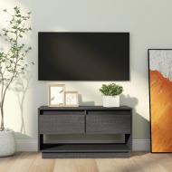 vidaXL TV skrinka sivá 74x34x40 cm masívna borovica - cena, porovnanie