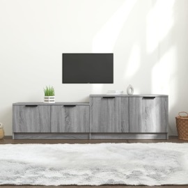 vidaXL TV skrinka sivý dub sonoma 158,5x36x45 cm spracované drevo