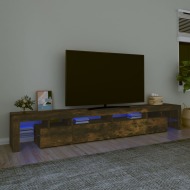 vidaXL TV skrinka s LED svetlami dymový dub 260x36,5x40 cm - cena, porovnanie
