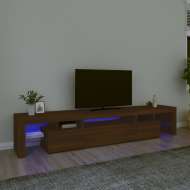 vidaXL TV skrinka s LED svetlami hnedý dub 215x36,5x40 cm - cena, porovnanie