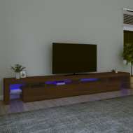 vidaXL TV skrinka s LED svetlami hnedý dub 290x36,5x40 cm - cena, porovnanie