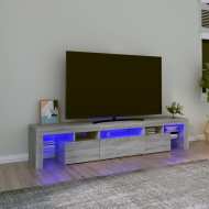 vidaXL TV skrinka s LED svetlami sivá sonoma 200x36,5x40 cm - cena, porovnanie