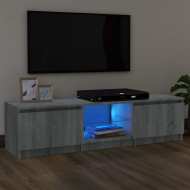vidaXL TV skrinka s LED svetlami sivý dub sonoma 140x40x35,5 cm - cena, porovnanie