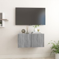 vidaXL Závesná TV skrinka sivý dub sonoma 60x30x30 cm spracované drevo - cena, porovnanie