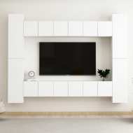 vidaXL 10-dielna súprava TV skriniek biela drevotrieska - cena, porovnanie