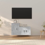 vidaXL 2-dielna súprava TV skriniek betónová sivá spracované drevo - cena, porovnanie
