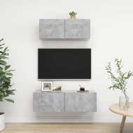 vidaXL 2-dielna súprava TV skriniek betónovo-sivá drevotrieska - cena, porovnanie