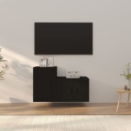 vidaXL 2-dielna súprava TV skriniek čierna kompozitné drevo - cena, porovnanie