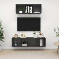 vidaXL 2-dielna súprava TV skriniek sivá drevotrieska - cena, porovnanie