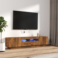 vidaXL 2-dielna súprava TV skriniek s LED dymový dub spracované drevo - cena, porovnanie