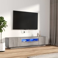 vidaXL 2-dielna súprava TV skriniek s LED sivá sonoma spracované drevo - cena, porovnanie