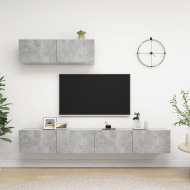 vidaXL 3-dielna súprava TV skriniek betónovo-sivá drevotrieska - cena, porovnanie