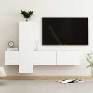 vidaXL 3-dielna súprava TV skriniek biela drevotrieska - cena, porovnanie