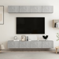 vidaXL 4-dielna súprava TV skriniek betónová sivá 100x30x30 cm drevotrieska - cena, porovnanie