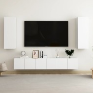vidaXL 5-dielna súprava TV skriniek biela drevotrieska - cena, porovnanie