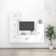 vidaXL 5-dielna súprava TV skriniek biela spracované drevo - cena, porovnanie