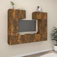 vidaXL 6-dielna súprava TV skriniek dymový dub spracované drevo - cena, porovnanie