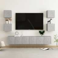 vidaXL 7-dielna súprava TV skriniek betónovo-sivá drevotrieska - cena, porovnanie
