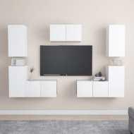 vidaXL 7-dielna súprava TV skriniek biela drevotrieska - cena, porovnanie