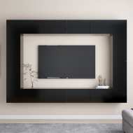 vidaXL 8-dielna súprava TV skriniek čierna drevotrieska - cena, porovnanie